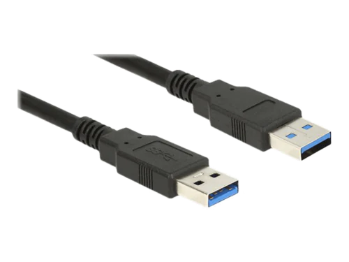 Kabel USB typ A hane till typ A hane, 1,5 meter, svart-1
