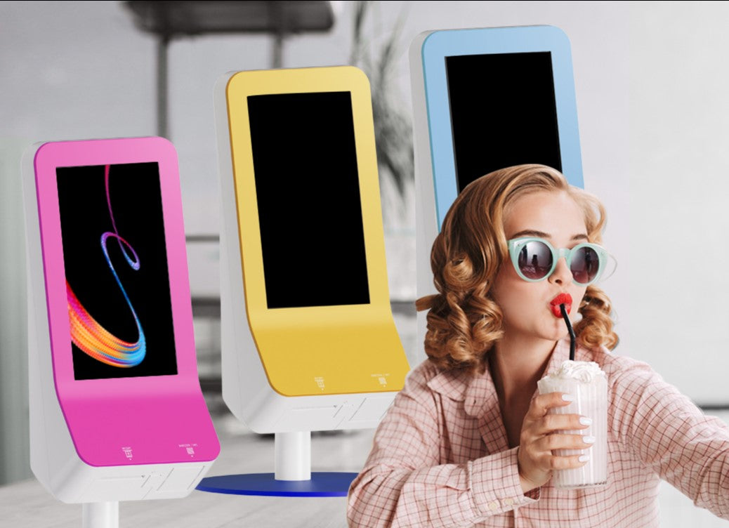 Rainbow Kiosk 15,6" PCAP Touch, Win IoT 11, J6412, 8 GB RAM/32 GB eMMC, Wifi, 80 mm skrivare, 2D-skanner-6