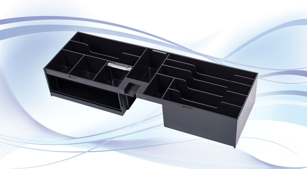 ICD FT-200 Flip-Top kassalåda, 460 x 170 x 99 mm, 5 mynt, 7 sedlar-3