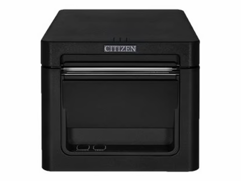 Citizen CT-E651 Kvittoskrivare, direkttermisk, svart, USB, BT, bredd 80 mm, utskrift 72 mm, inkl. nätadapter-1