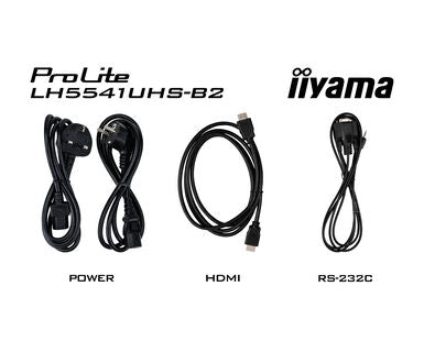 iiyama ProLite LH5541UHS-B2, 139 cm (55''), 4K, USB, kit, svart-7