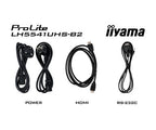 iiyama ProLite LH5541UHS-B2, 139 cm (55''), 4K, USB, kit, svart-7