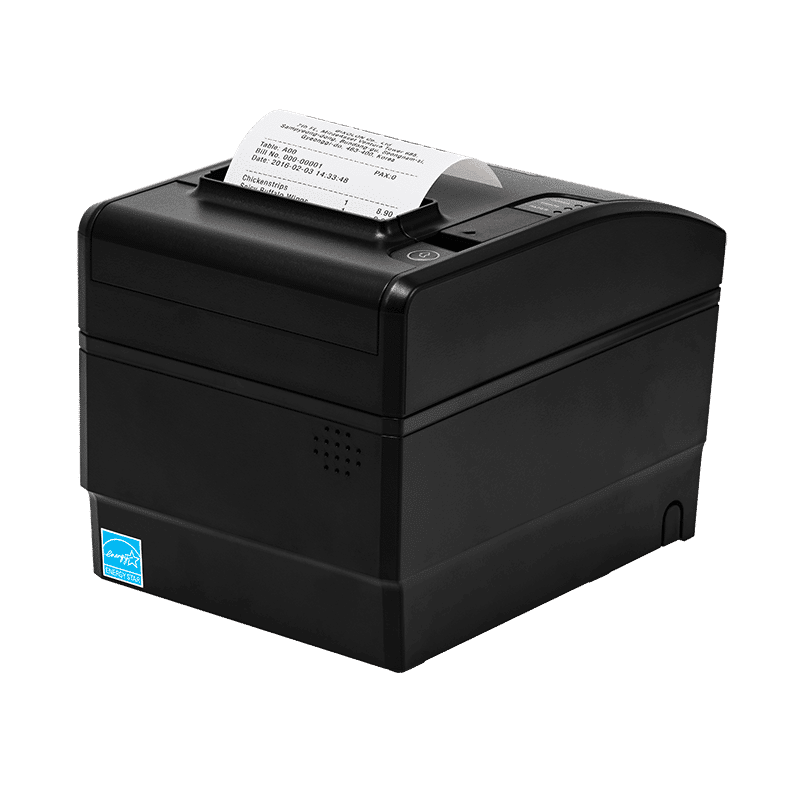 Bixolon SRP-S320, Linerless kvittoskrivare, direkttermisk, svart, USB, Ethernet, skärare, svart-2