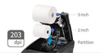 Bixolon SRP-330III Kvittoskrivare, direkttermisk, svart, USB, seriell, bredd 58/80 mm, utskrift 72 mm, inkl. nätadapter EU-5