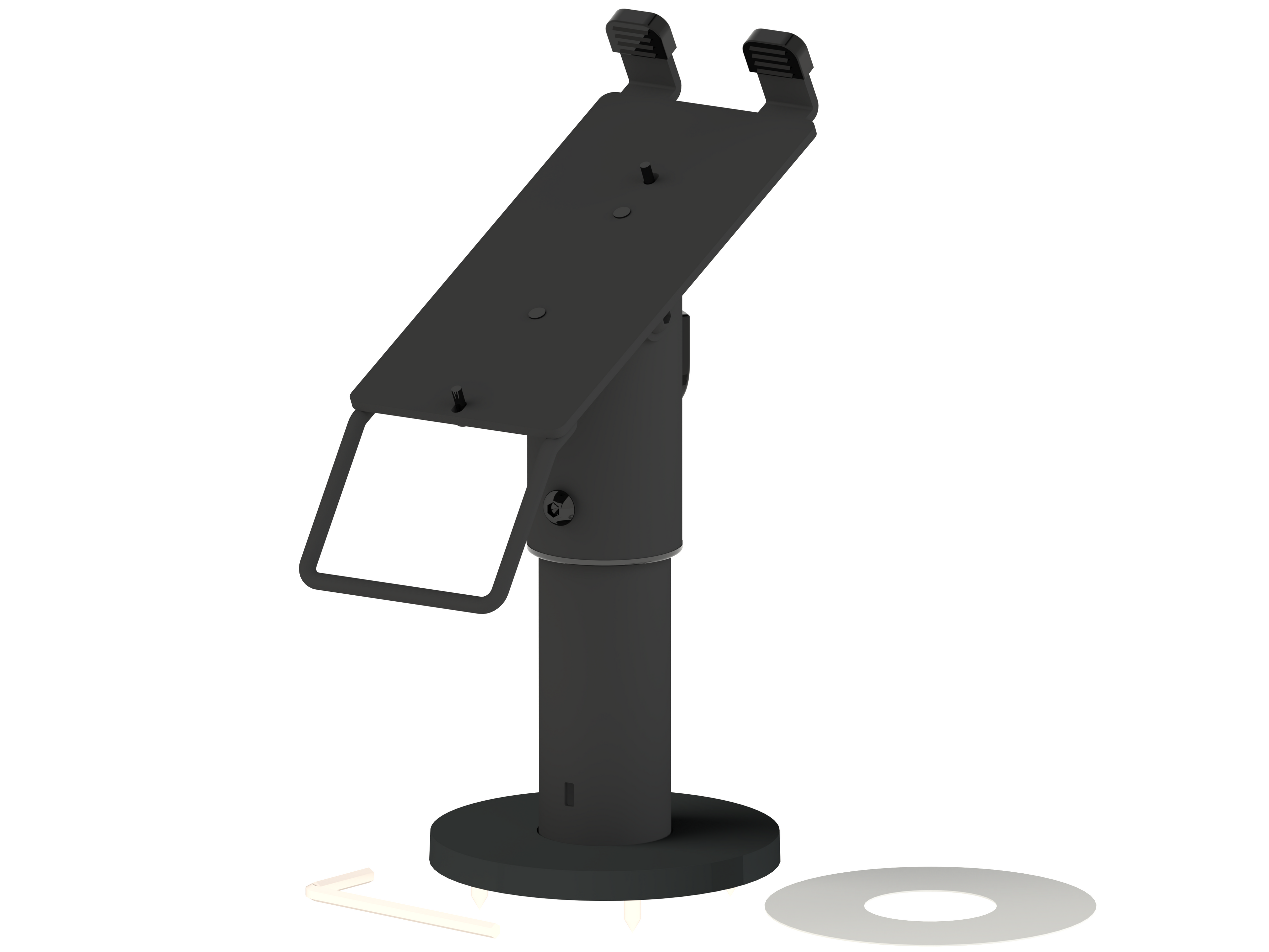 PosPole EFT Stand kit, 120mm pole, 38mm ∅, metal hinge, EFT Westpay C10-1