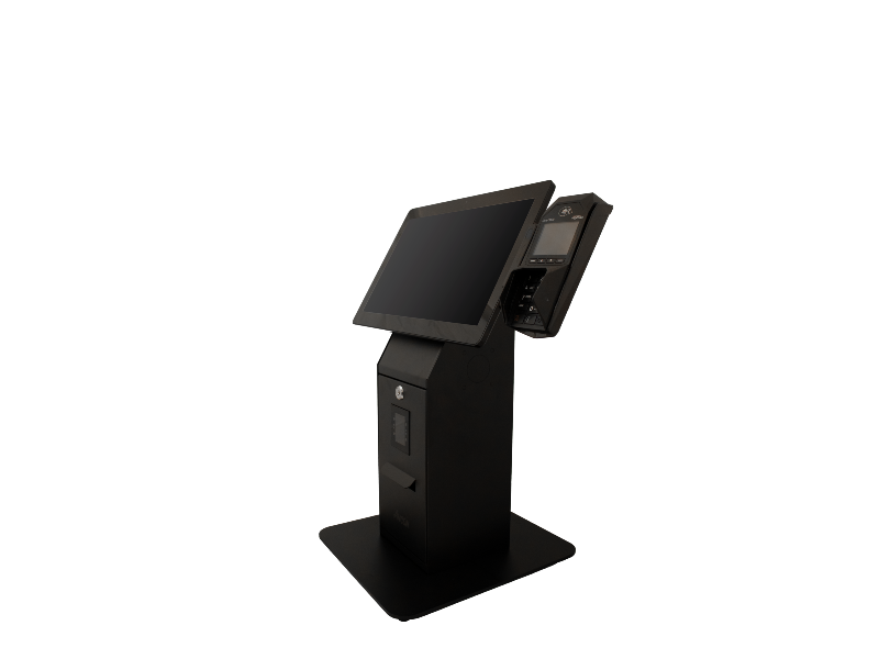 PosPole Kiosk Core, 30° vinkel, utan VESA-fäste/skrivarhållare/skrivardörr-2