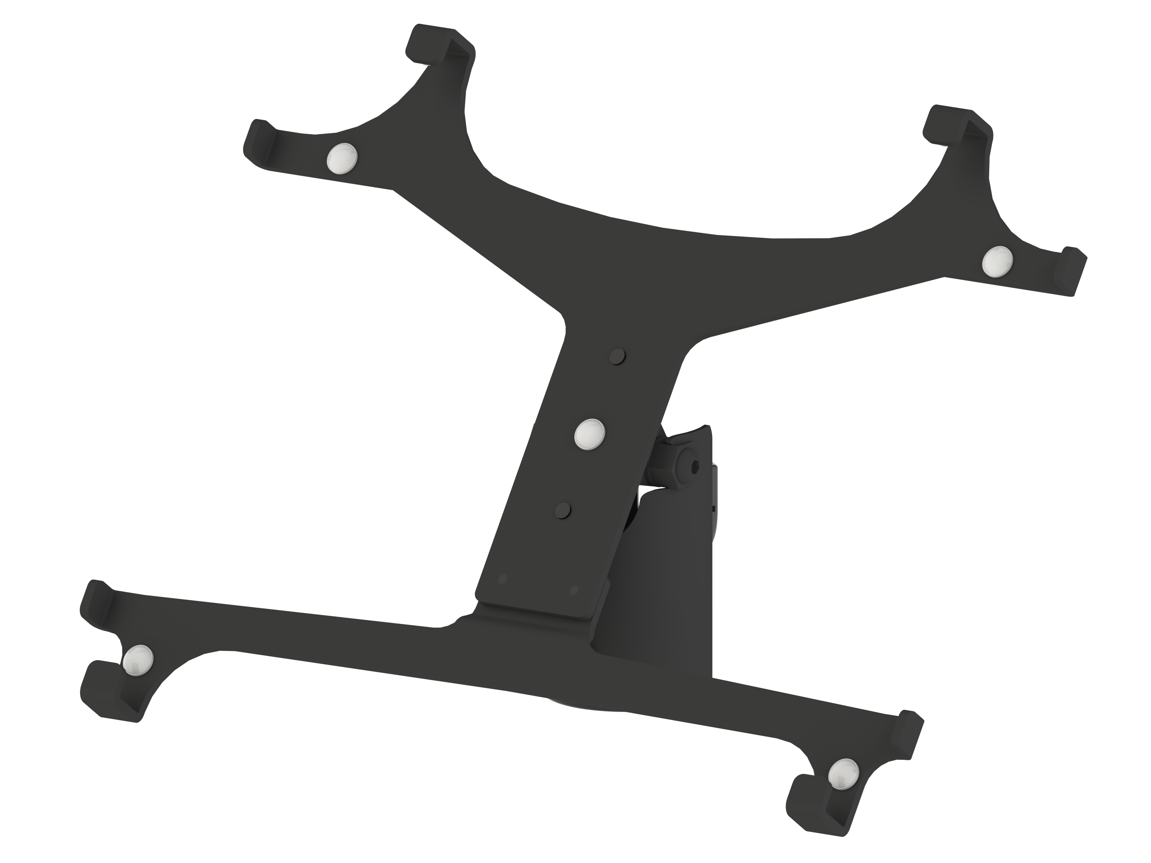PosPole Tablet X-ramfäste för iPad Air 13", ∅45 mm, gångjärn-1