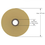 Etikettrulle, termopapper, Z-selecct 2000D; B 57,15, H 31,75 mm, kärna 25,4 mm, RD ∅127 mm, 2100 etiketter/rulle, mellanrum, perforering, vit-2