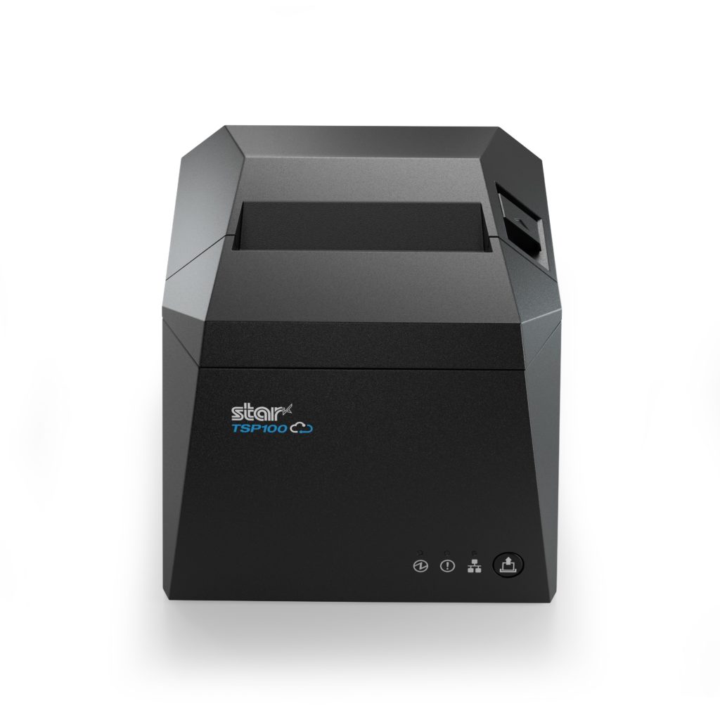 Star TSP143IV kvittoskrivare, direkttermisk, grå, USB, Ethernet, bredd 80 mm, inkl. nätadapter EU-1