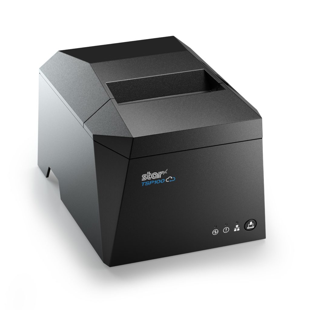 Star TSP143IV kvittoskrivare, direkttermisk, grå, USB, Ethernet, bredd 80 mm, inkl. nätadapter EU-2