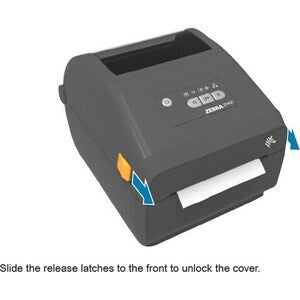 Zebra ZD421D Etikettskrivare, direkttermisk, grå, USB, BT, NFC, bredd 104 mm, inkl. PSU EU-2