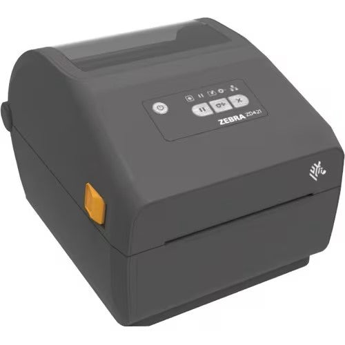 Zebra ZD421D Etikettskrivare, direkttermisk, grå, USB, BT, NFC, bredd 104 mm, inkl. PSU EU-1