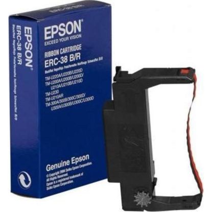 Färgband svart/rött Epson ERC 30/34/38-1