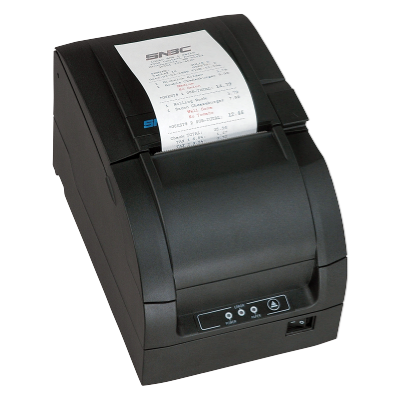 SNBC M300 Dot Matrix Impact-skrivare, svart, USB, seriell, Ethernet, bredd 58/70/76/80 mm, färgband ERC-38-2