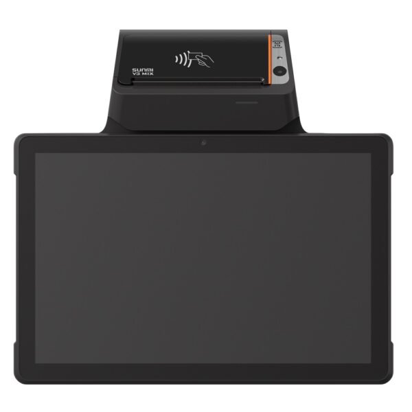SUNMI V3 MIX, 10,1" pekskärm. Android 13 GMS, 4 GB/32 GB, Wifi/BT/4G, 2D, 80 mm PRT, inkl. PSU EU-2