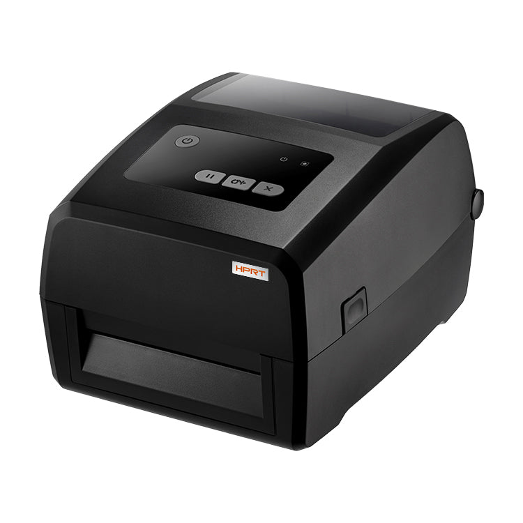 HPRT skrivbordsetikettskrivare, termotransfer, 203 dpi, svart, USB, seriell, Ethernet, 108 mm utskrift-1