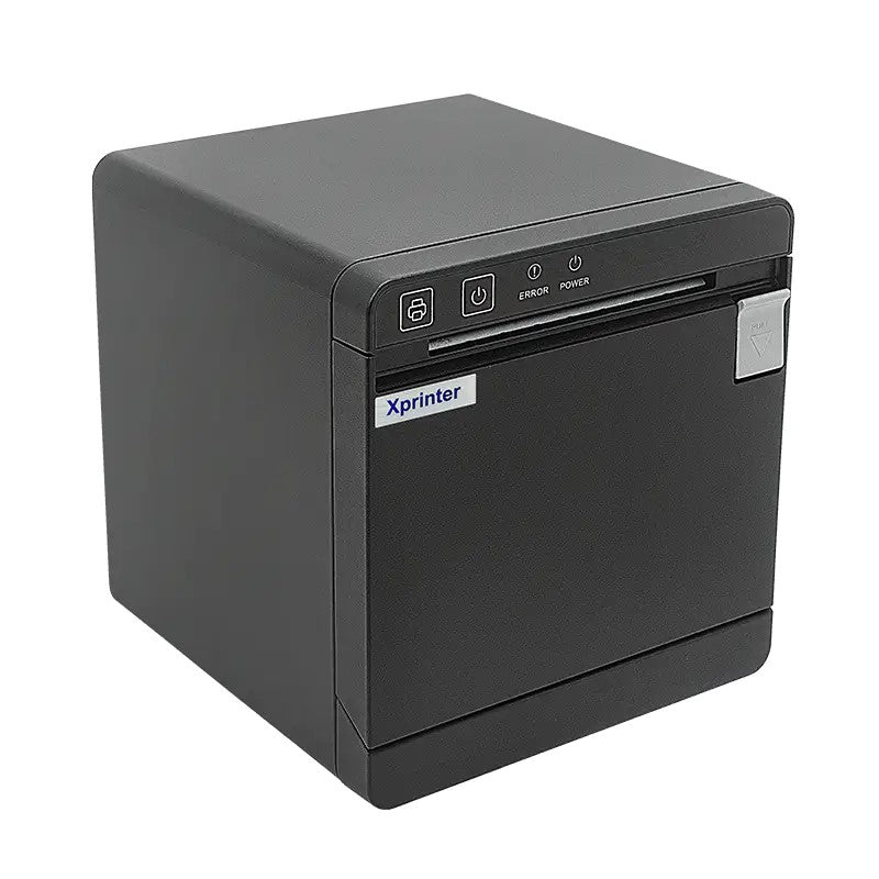 Xprinter Q890K Kvittoskrivare, direkttermisk, svart, USB, seriell, Ethernet, BT, bredd 58/80 mm, inkl. PSU EU-2