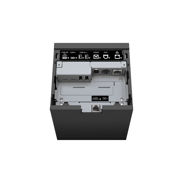 Epson M30 Kvittoskrivare, direkttermisk, svart, USB, USB-C, Ethernet, BT, Wifi, bredd 58/80 mm, utskriftsbredd 72 mm, inkl. nätadapter EU-3