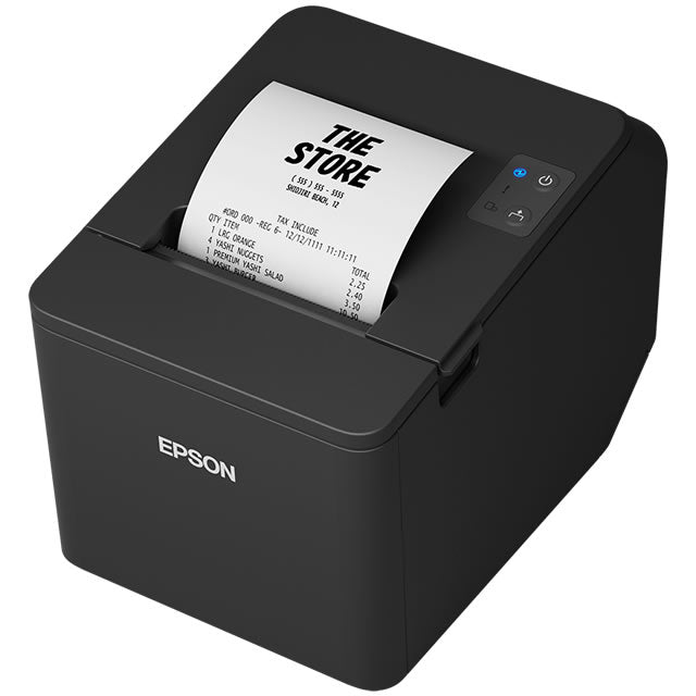 Epson TM-T20IV Kvittoskrivare direkt termisk, svart, USB, seriell, bredd 58/80 mm, inkl. nätadapter EU-1