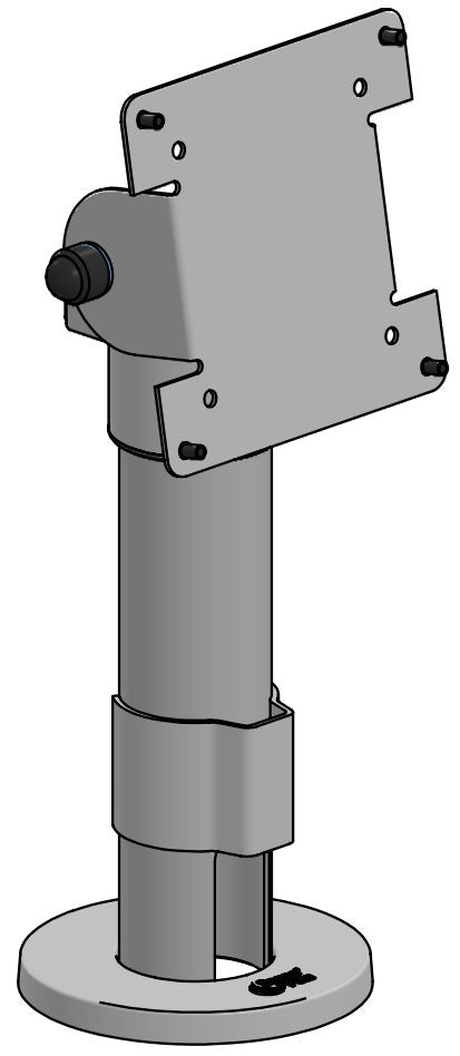 SpacePole VESA 75/100, 200 mm stolpe, ∅38 mm-1