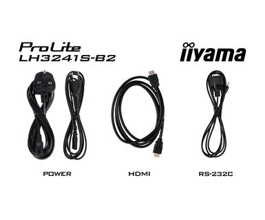 Iiyama Prolite LH3241S-B2,  80 cm (31,5") Full HD, kit RS232, svart-7
