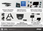 FEC Panel PC 15,6" (16:9) PCAP, i5, 8GB RAM,128GB SSD, DH stand Windows 10 IoT-6