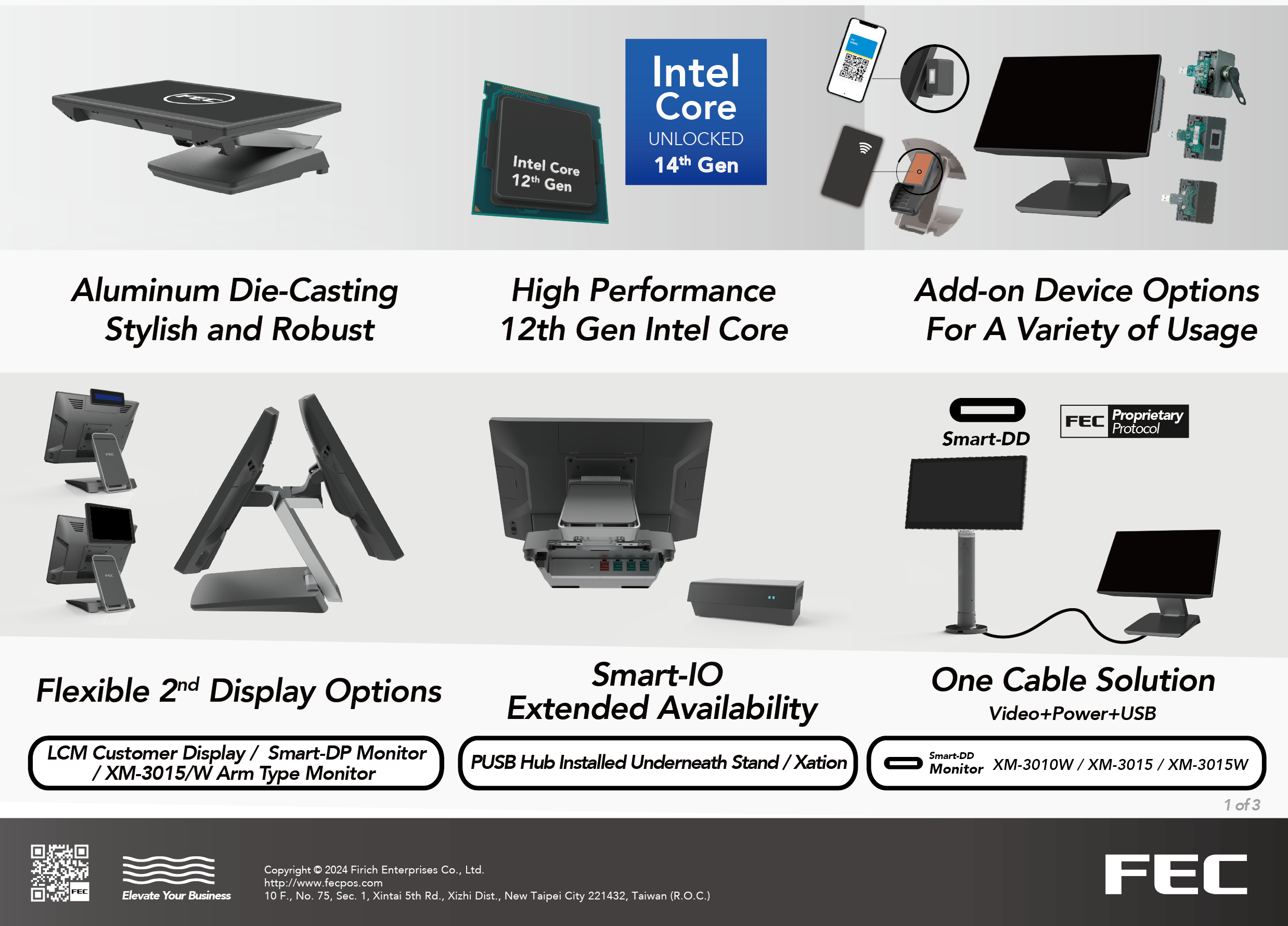 FEC Panel PC 15,6" (16:9) PCAP, i5, 8GB RAM,128GB SSD, DH stand Windows 10 IoT-6