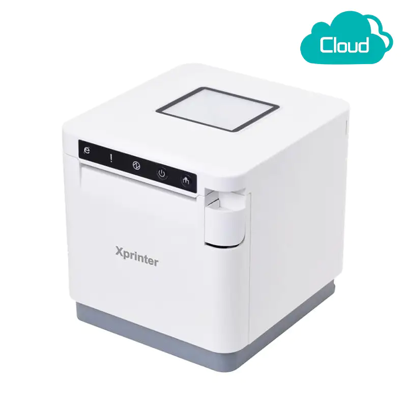 Xprinter T895H Cloud Kvittoskrivare DT, White, USB, BT, WLAN, 4G,  bredd 58/80 mm, inkl. PSU EU-1