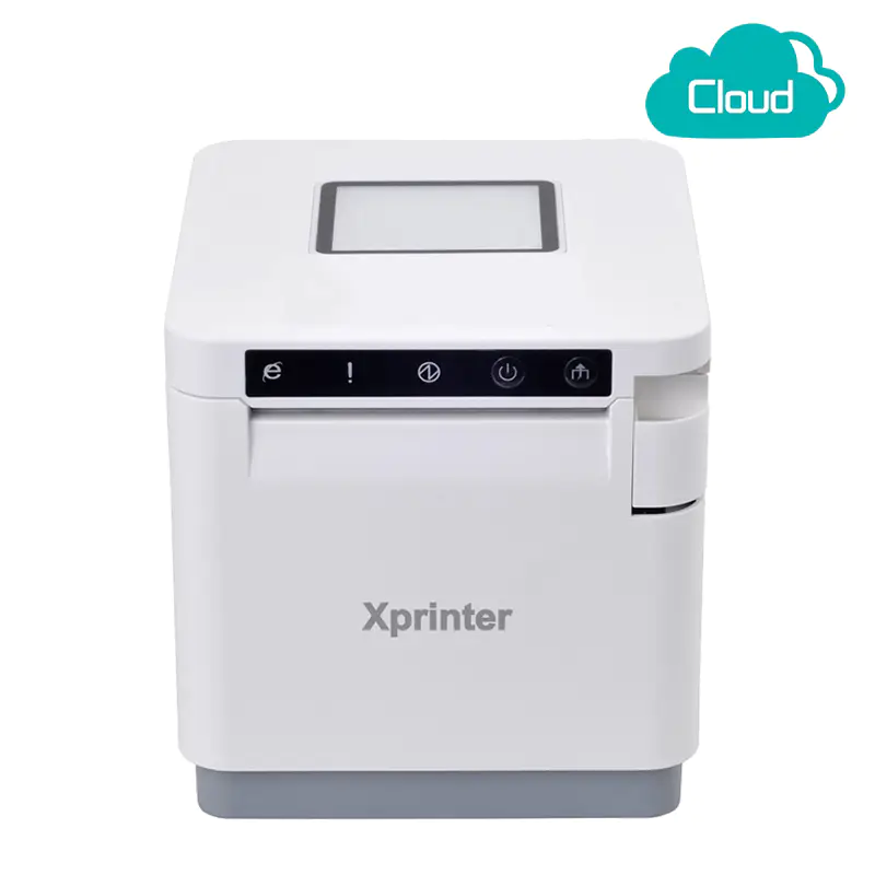 Xprinter T895H Cloud Kvittoskrivare DT, White, USB, BT, WLAN, 4G,  bredd 58/80 mm, inkl. PSU EU-2