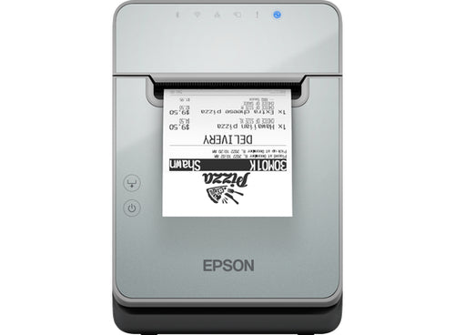 Epson L100 Etikettskrivare utan liner, direkt termisk, svart, USB, RS232, ETH inkl. nätadapter-2
