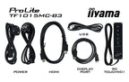 iiyama ProLite TF1015MC-B3, 10,1" PCAP 10 TP, Kit USB, ETH, DP, HDMI, svart-6