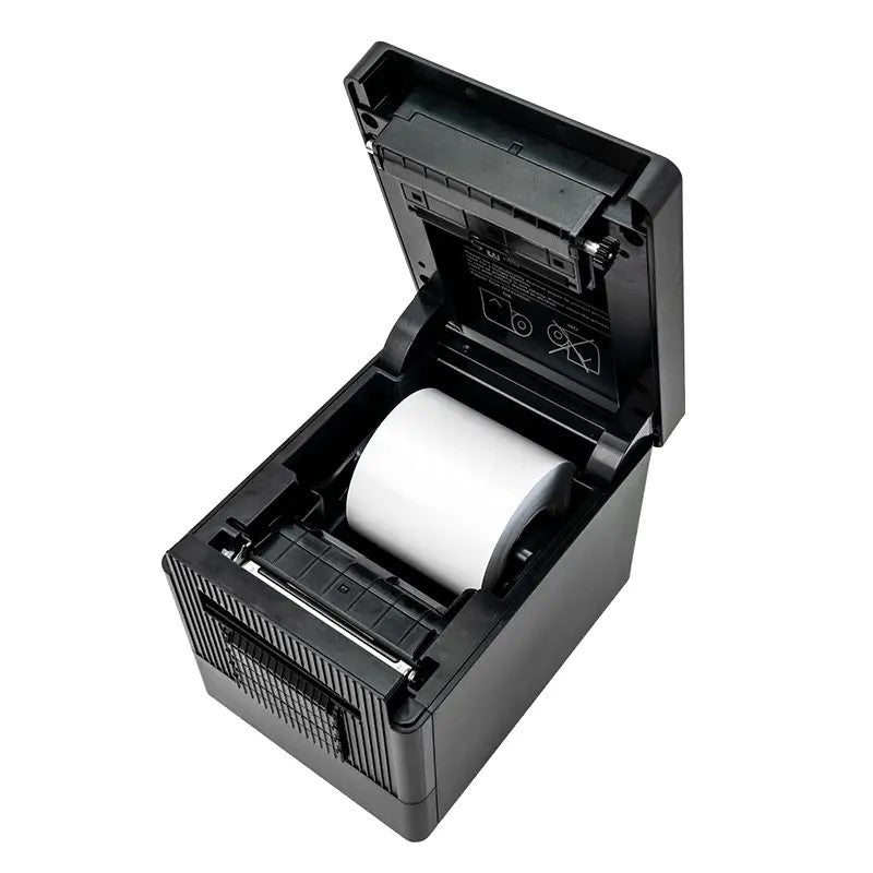Xprinter Q303F, Linerless etikettskrivare, DT, USB/RS232/LAN, 80mm, Ø83mm, inkl PSU-2