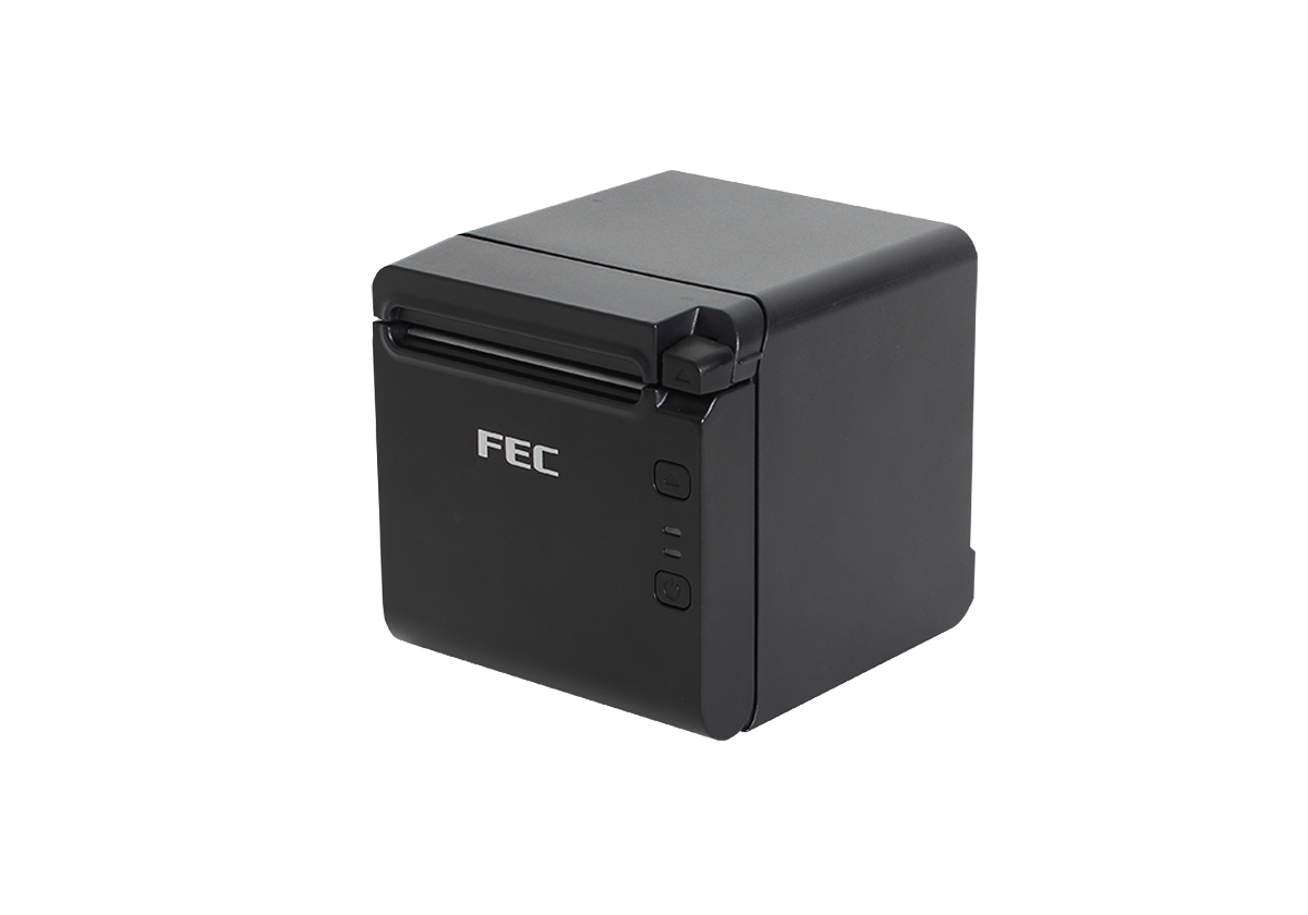 FEC TP-100 DT Kvittoskrivare, 80 mm, RS232c (25 stift), USB, svart, inkl. nätadapter-1