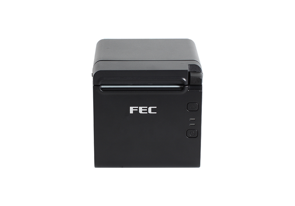 FEC TP-100 DT Kvittoskrivare, 80 mm, RS232c (25 stift), USB, svart, inkl. nätadapter-2