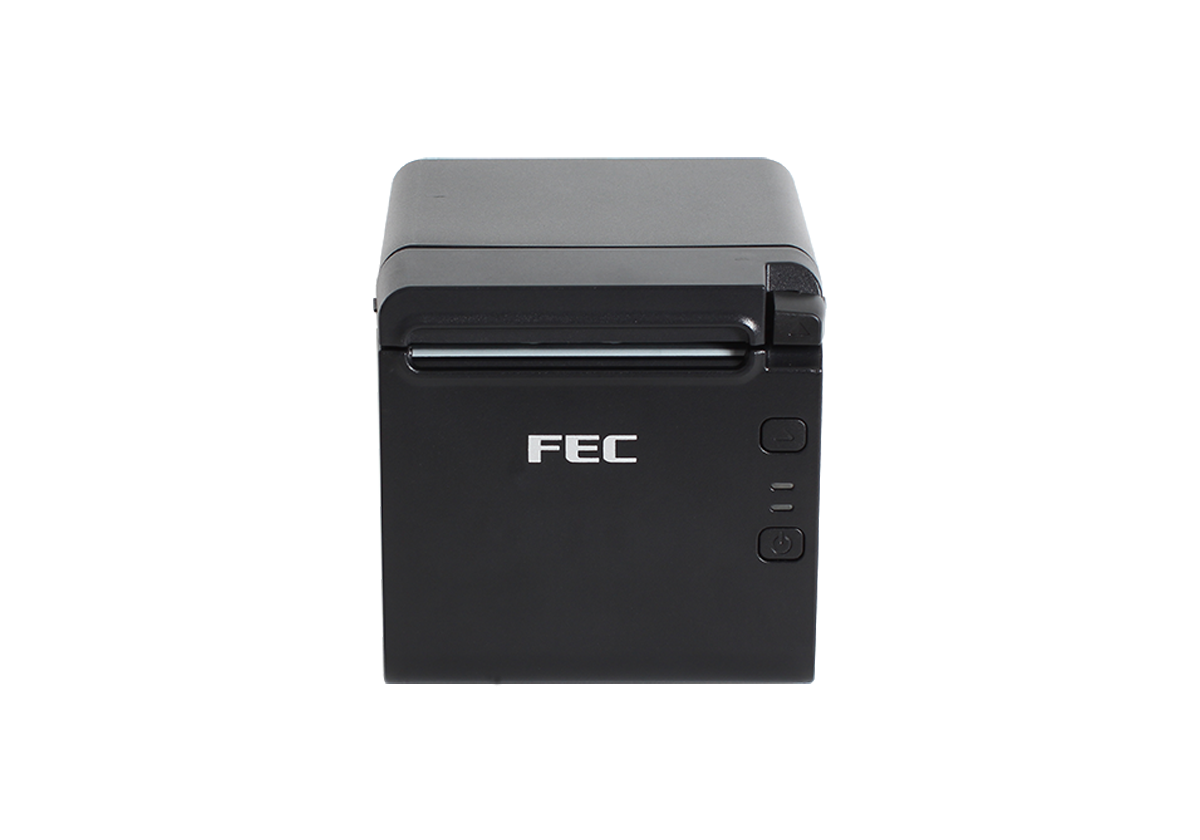 FEC TP-100 DT Kvittoskrivare, 80 mm, RS232c (25 stift), USB, svart, inkl. nätadapter-2